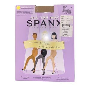 All The Way Spanx Pantyhose size D nude